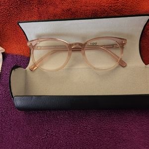 Glasses. Light pink